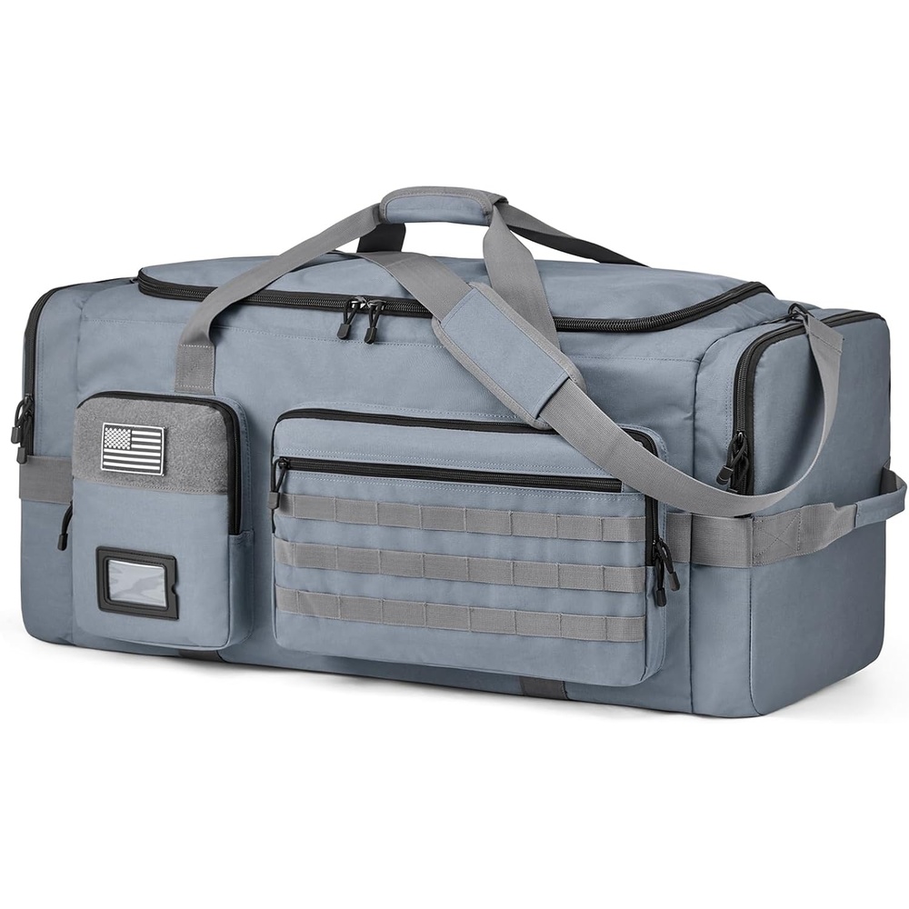 image:imageSZONE 130L Extra Large 3 in 1 Duffle Bag for Travel Gym Sport BackpackGrey
