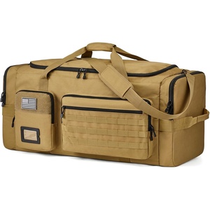 S-ZONE 130L Extra Large  3 in 1 Duffle Bag for Travel Gym Sport Backpack(KhakiI)